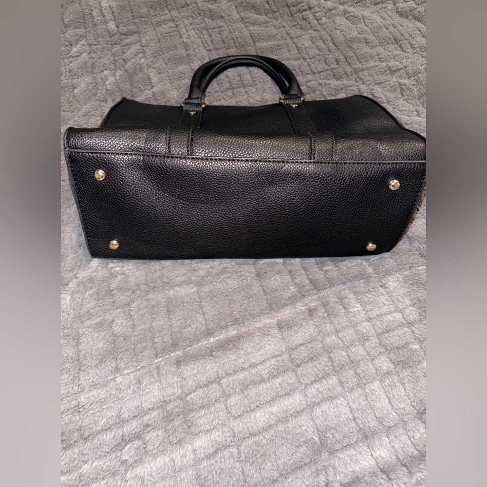 DASEIN Black and Blue Tote Handbag with Matching Clutch and Coin/Cardholder - Picture 6 of 16